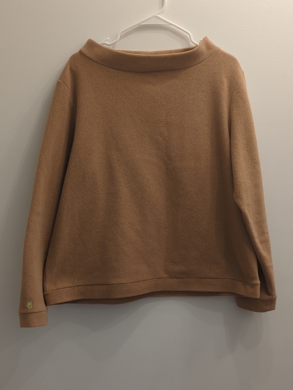 Dudley Stephens Classic Women's Camel Fleece Pullover Sweater